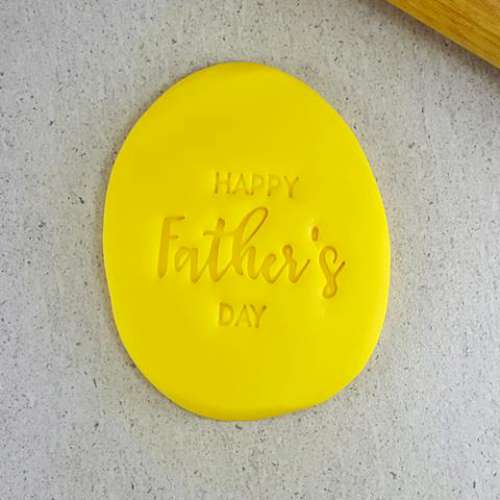 Cookie Embosser - Happy Fathers Day - Click Image to Close